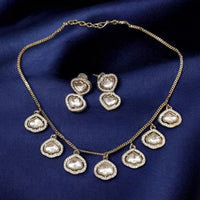 Palak Art  Kundan Stone Necklace Set