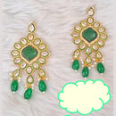 Palak Art  Gold Plated Crystal Stone Dangler Earrings