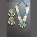 Palak Art Gold Plated Kundan Stone And Pearls Necklace Set