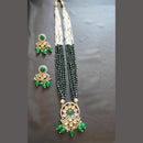 Palak Art Gold Plated Kundan Stone And Pearls Necklace Set