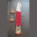 Palak Art Gold Plated Kundan Stone And Pearls Necklace Set