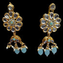 Palak Art Ethnic Glam Pota Kundan And Pearl Dangler Earrings