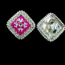 Palak Art Designer Kundan Stone And Meenakari Adjustable Ring