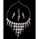 Palak Art Elegant Kundan Stone And Beads Designer Choker Set