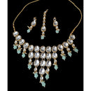 Palak Art Elegant Kundan Stone And Beads Designer Choker Set