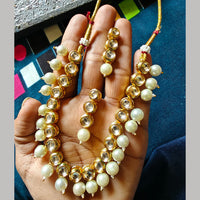 Palak Art Premium Kundan Stone And Beads Necklace Set
