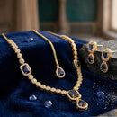 Palak Art Elegant Crystal Stone Designer Necklace Set