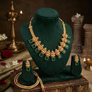 Palak Art Elegant Pota Stone Designer Necklace Set