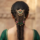 Plak Art Kundan Stone And Pearl Designer Hair Accessories