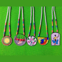 Pakhi Creation Handmade Long Necklace (Assorted Design)