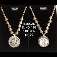 R Jogan Oxidised Plated Assorted Design Long Necklace