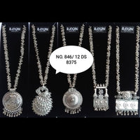 R Jogan Oxidised Plated Assorted Design Long Necklace