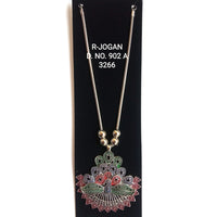 R Jogan Oxidised Plated Assorted Design Long Necklace