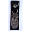 R Jogan Oxidised Plated Assorted Design Long Necklace