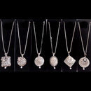 R Jogan Silver Plated Chain Pendant Set  (Assorted Design)
