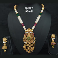 Kala Creation Gold Plated Long Necklace Set