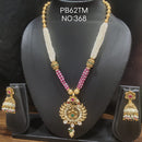 Kala Creation Copper Gold Plated Long Necklace Set