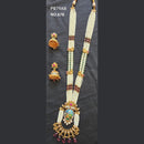 Kala Creation Copper Gold Plated Long Necklace Set