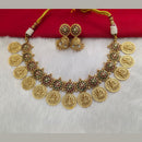 Kala Creation Gold Plated Pota Stone Necklace Set