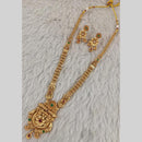 Star India Gold Plated Pota Stone Long Necklace Set