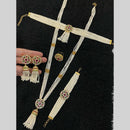 Star India Gold Plated American Diamond And Pearl Combo Set