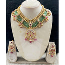 Star India Royal Pota Stone Necklace with Pearl Accents