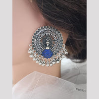 Exotica Collection Oxidised Plated  Austrain Stone Dangler Earrings