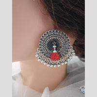 Exotica Collection Oxidised Plated  Austrain Stone Dangler Earrings