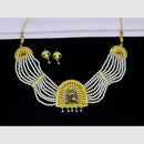 Mahavir Traditional Gold Forming Look Pearl Meenakari Choker Necklace Set (Pack of 6)