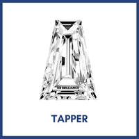 Golay Buchel Taper Baguette Step Cut Shape Cubic Zirconia Stone (2x1.5x1mm to 4x2x1.5mm)