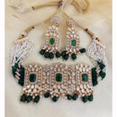 Jewel Addiction Luxury Polki Kundan And Pearl Choker Necklace Set