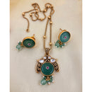 Jewel Addiction Pota Stone And Pearl Designer Pendant Set