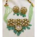 Jewel Addiction Heavy Look Polki Kundan And Beads Choker Necklace Set