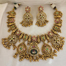 Jewel Addiction Designer Pota Stone And Pearl Necklace Set