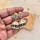 Jewel Addiction Polki Kundan Stone And Pearl Designer Jhumki Earrings