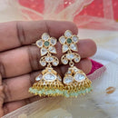 Jewel Addiction Polki Kundan Stone And Pearl Designer Jhumki Earrings