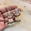Jewel Addiction Polki Kundan Stone And Pearl Designer Jhumki Earrings