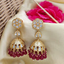 Jewel Addiction Polki Kundan Stone And Beads Designer Jhumki Earrings
