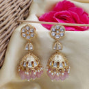 Jewel Addiction Polki Kundan Stone And Beads Designer Jhumki Earrings