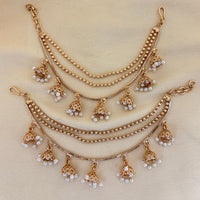 Jewel Addiction Traditional Copper Finish Pearl Multi Layer Kan Chain