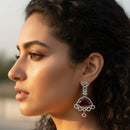 Jewel Addiction Glamorous American Diamond Dangler Earrings
