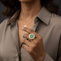 Jewel Addiction Classic Pota Stone Designer Finger Ring