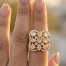Jewel Addiction Pota Stone And Austrian Designer Finger Ring