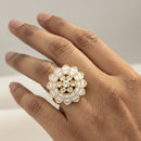 Jewel Addiction Royal Look Polki Kundan  Designer Finger Ring