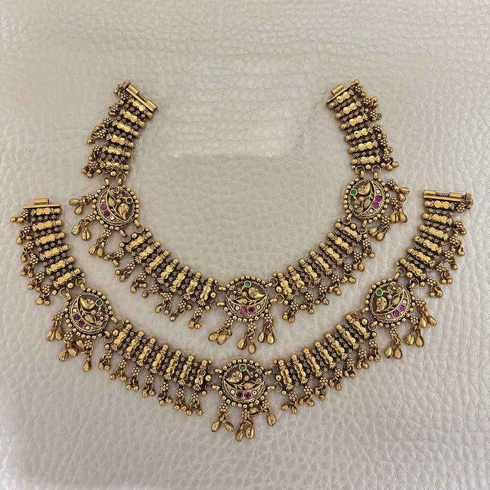 Jewel Addiction Traditional Antique-Finish   Anklets