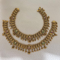 Jewel Addiction Traditional Antique-Finish   Anklets