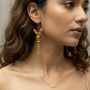 Jewel Addiction Ethnic Designer Pota Stone Beads And Pearl Bali Earrings