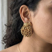Jewel Addiction Pearl Cluster Dangler Earrings