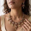 Jewel Addiction Premium Pota Stone Necklace Set