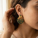 Jewel Addiction Royal Pota Stone Elephant Pearl Stud Earrings